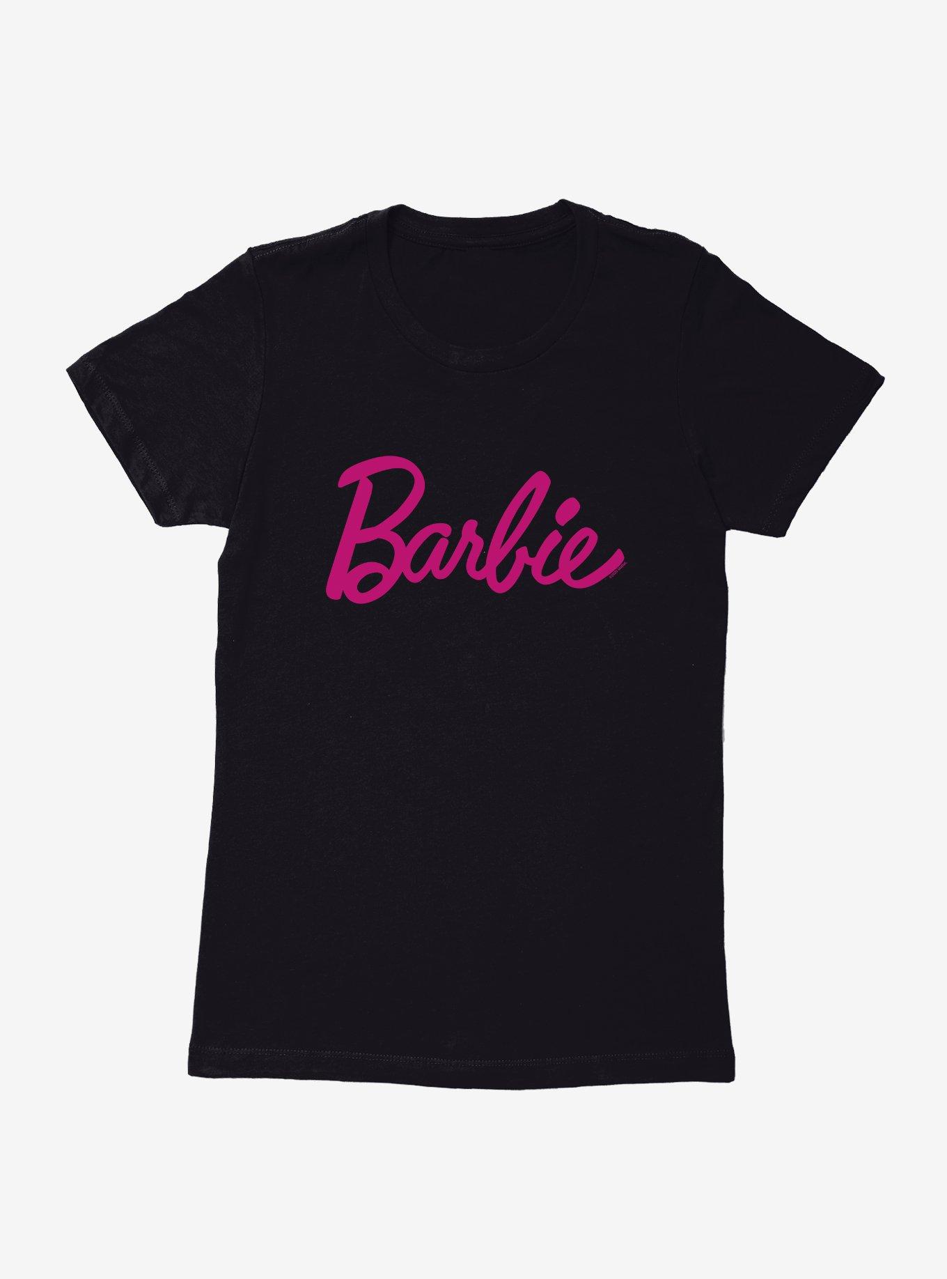 Barbie Classic Pink Script Womens T-Shirt | BoxLunch