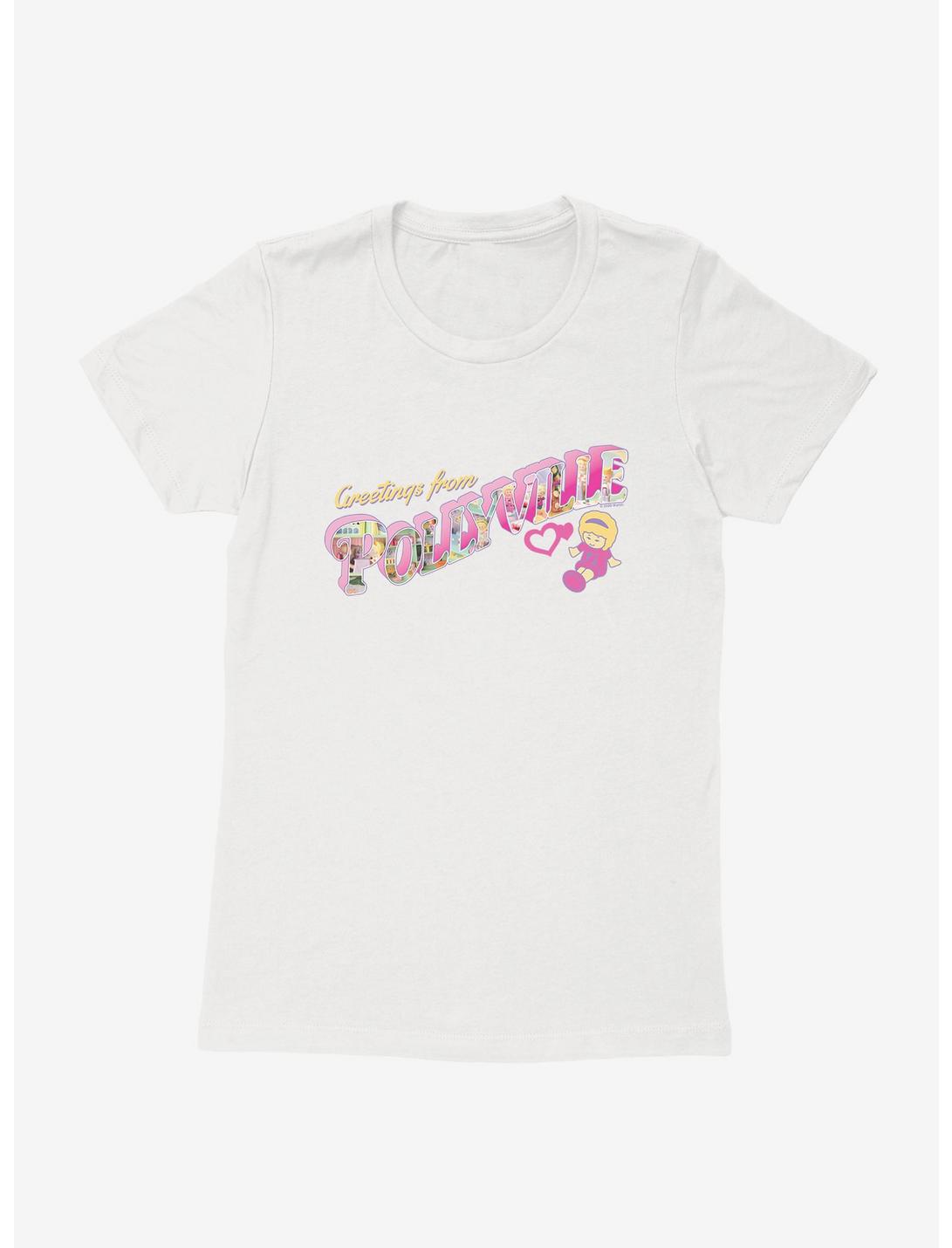 Polly Pocket Greetings From Pollyville Womens T-Shirt, WHITE, hi-res