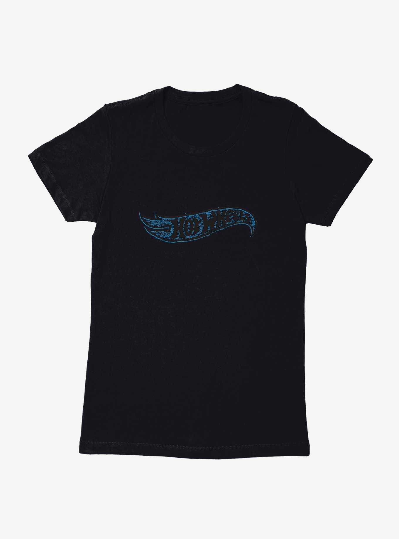 Hot Wheels Faded Blue Logo Womens T-Shirt, , hi-res