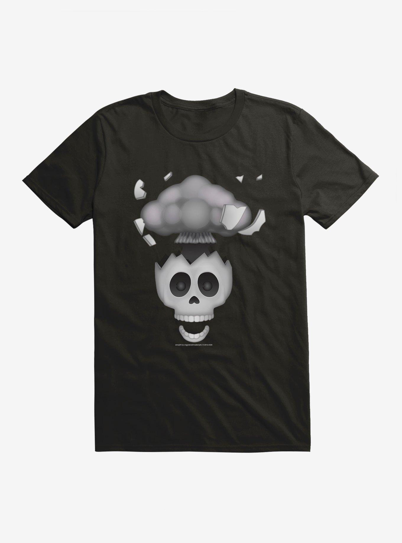 Emoji Skull Expression Mind Blown T-Shirt | Hot Topic