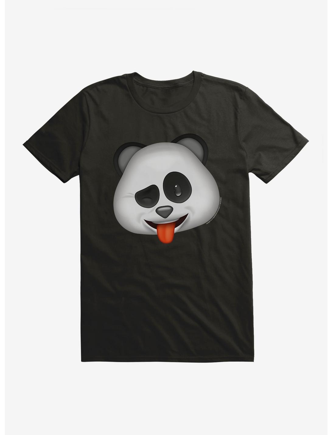 Emoji Panda Expression Funny T-Shirt, BLACK, hi-res