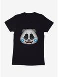 Emoji Panda Expression Laughter Womens T-Shirt, BLACK, hi-res