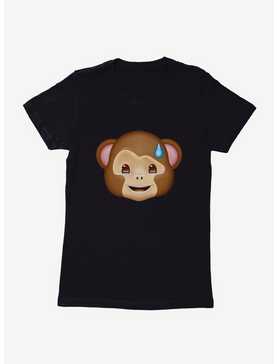 Emoji Monkey Expression Embarrassed Womens T-Shirt, , hi-res