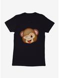 Emoji Monkey Expression Funny Womens T-Shirt, BLACK, hi-res