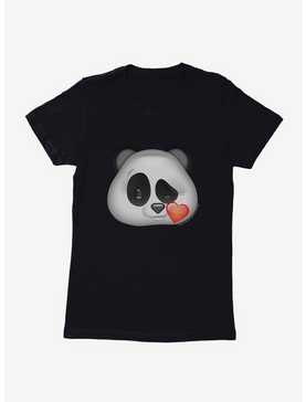 Emoji Panda Expression Wink Womens T-Shirt, , hi-res