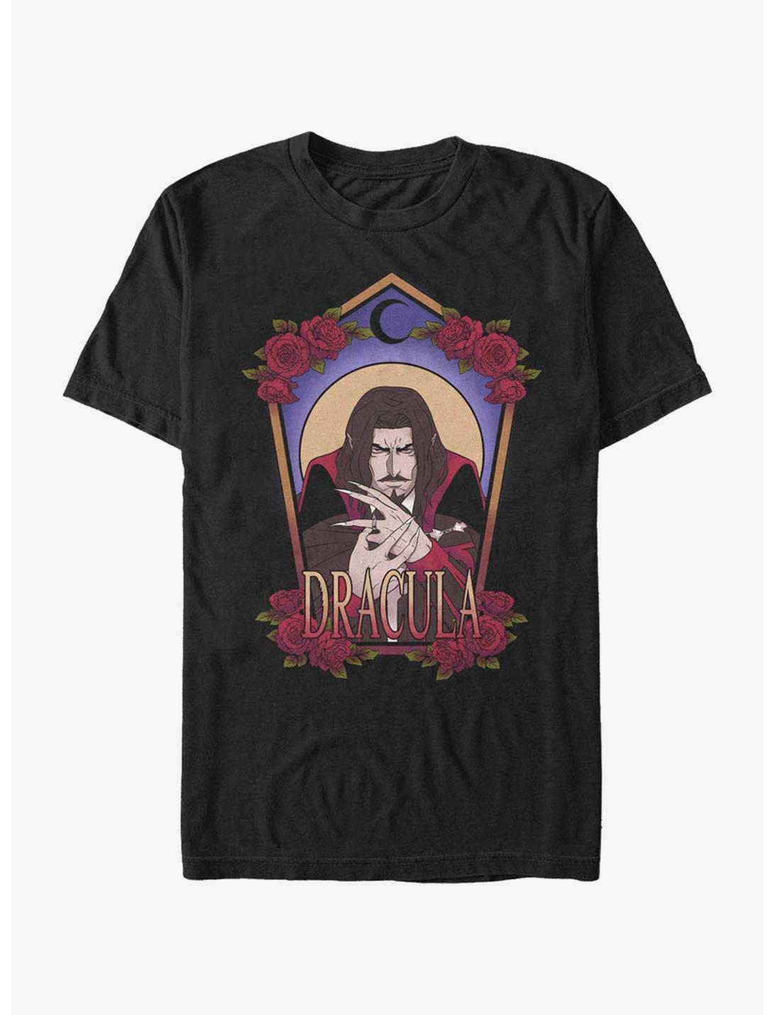 Castlevania Dracula Art Nouveau T-Shirt, BLACK, hi-res