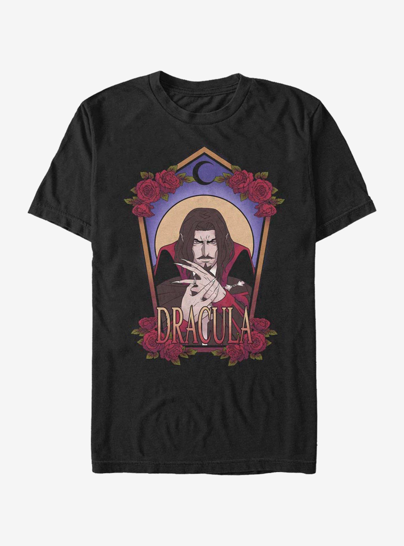 Castlevania Dracula Art Nouveau T-Shirt, BLACK, hi-res