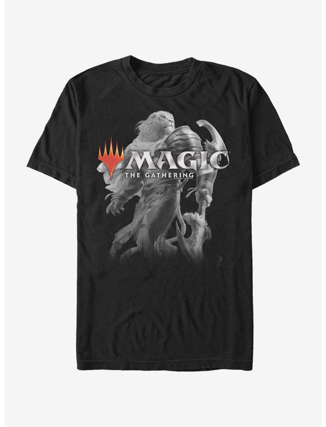 Magic: The Gathering Lion Knight T-Shirt, BLACK, hi-res
