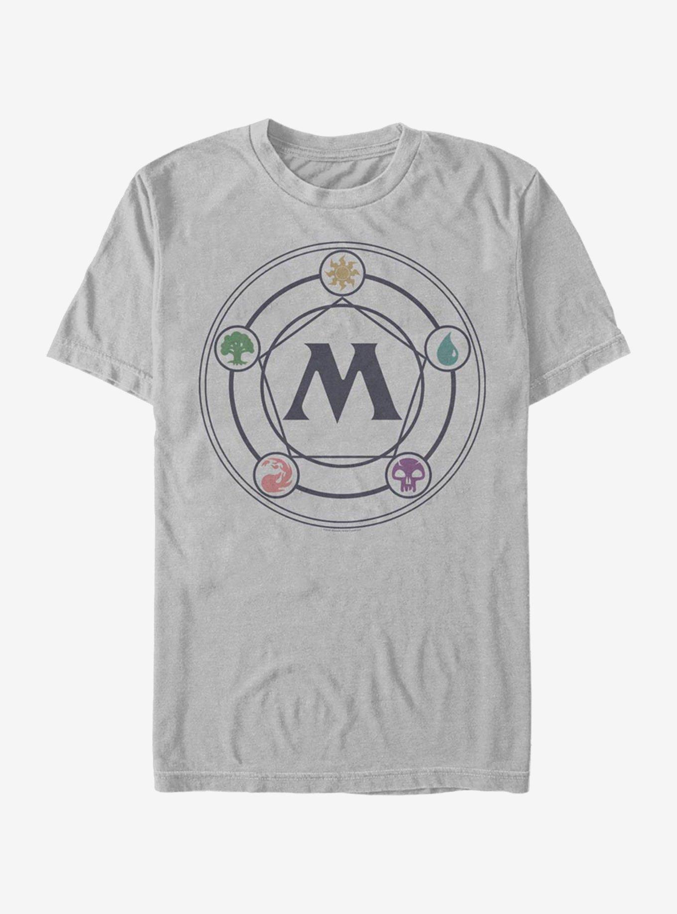 Magic: The Gathering Mana Pentagon T-Shirt, SILVER, hi-res