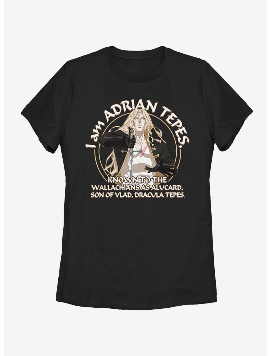 Castlevania Adrian Tepes Known As Alucard Womens T-Shirt, BLACK, hi-res