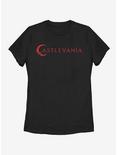 Castlevania Logo Womens T-Shirt, BLACK, hi-res