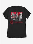 Castlevania Trio Box Up Womens T-Shirt, BLACK, hi-res