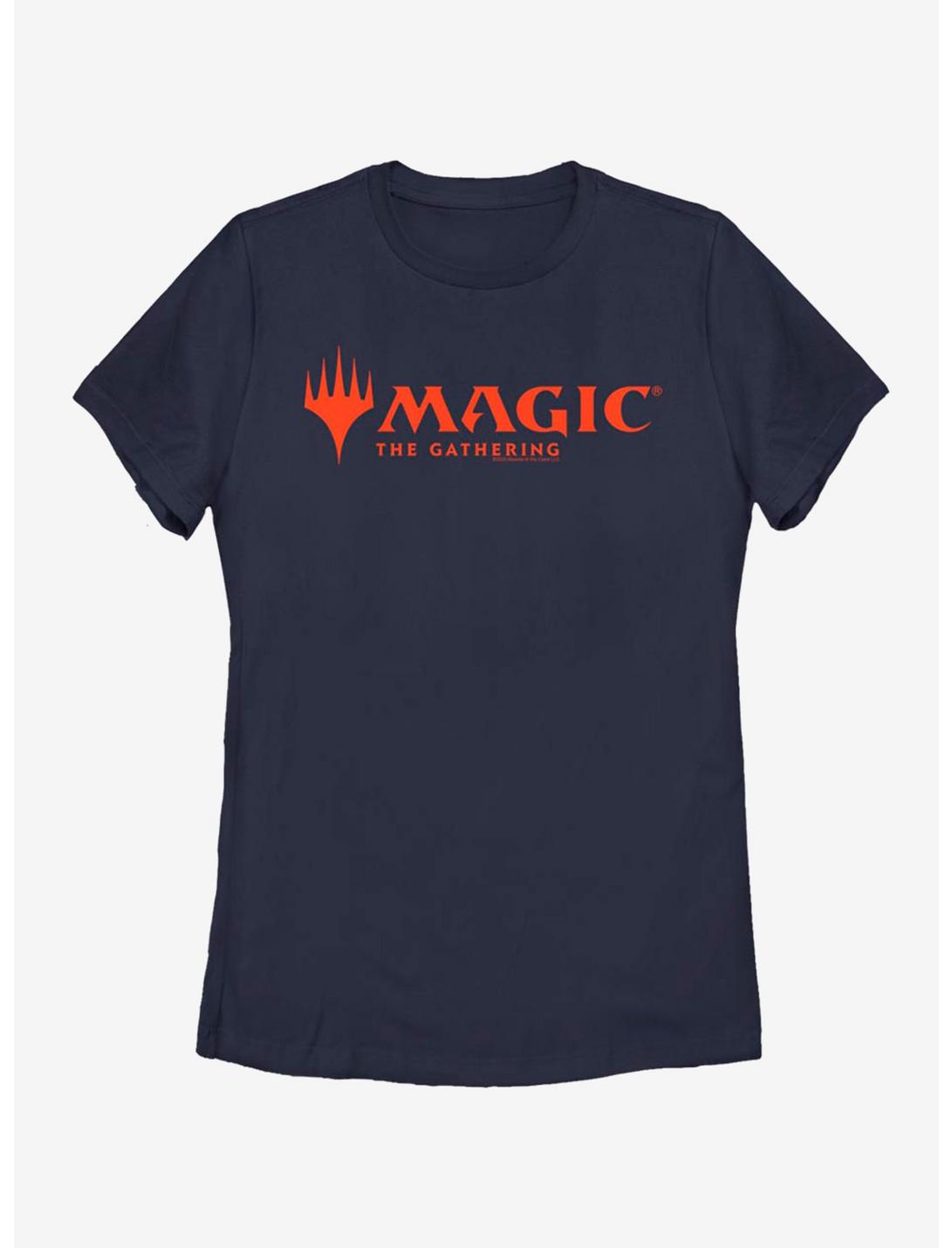 Magic: The Gathering Magic Logo Womens T-Shirt, NAVY, hi-res