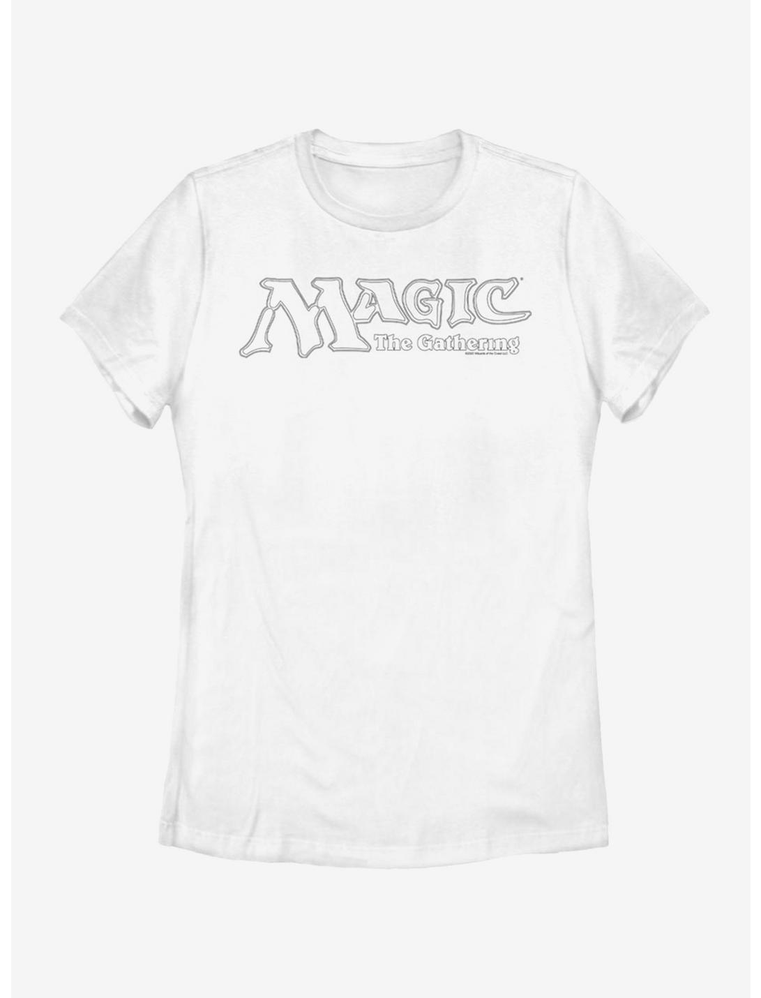 Magic: The Gathering Classic Logo Womens T-Shirt, WHITE, hi-res