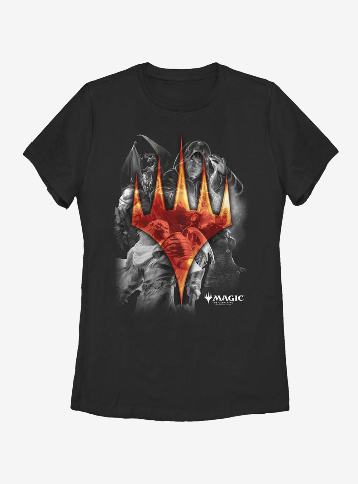 Magic: The Gathering Mythical Walkers Womens T-Shirt, BLACK, hi-res