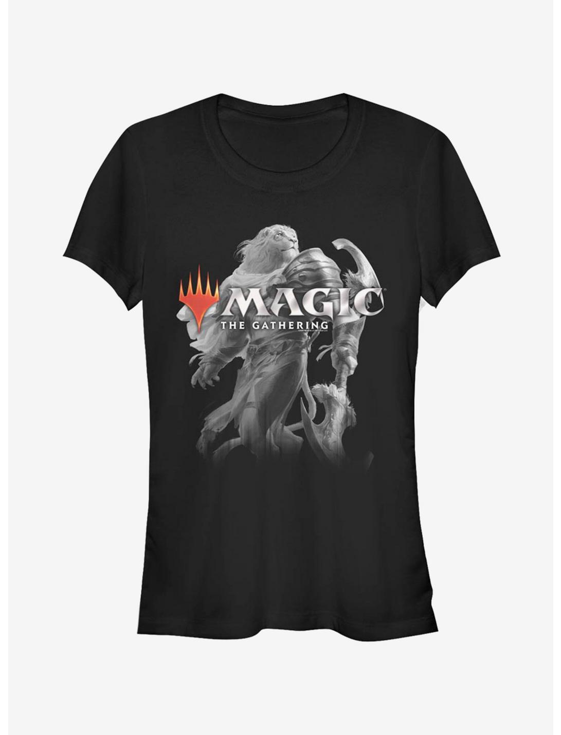 Magic: The Gathering Lion Knight Girls T-Shirt, BLACK, hi-res