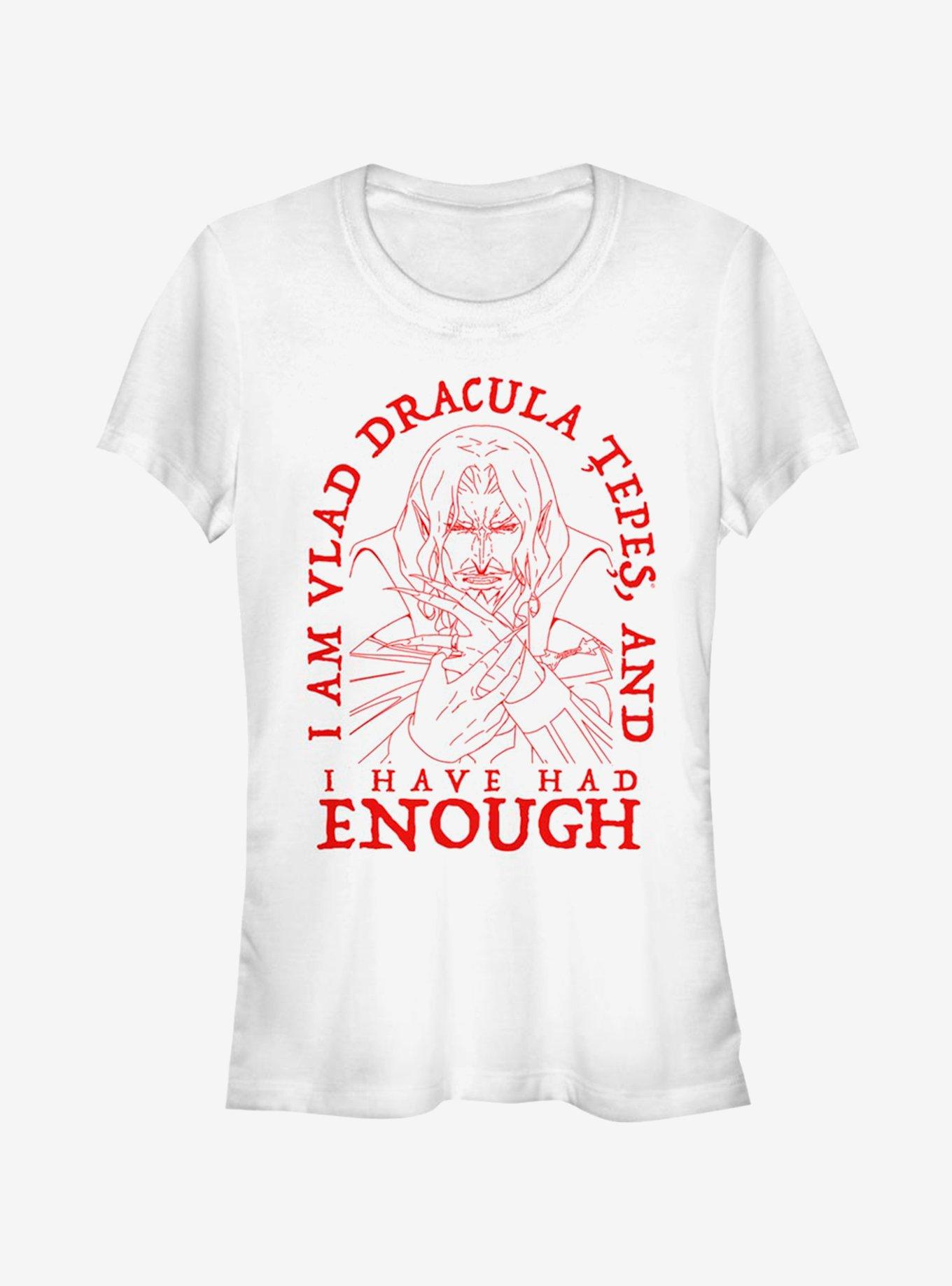 Castlevania Had Enough Girls T-Shirt, WHITE, hi-res