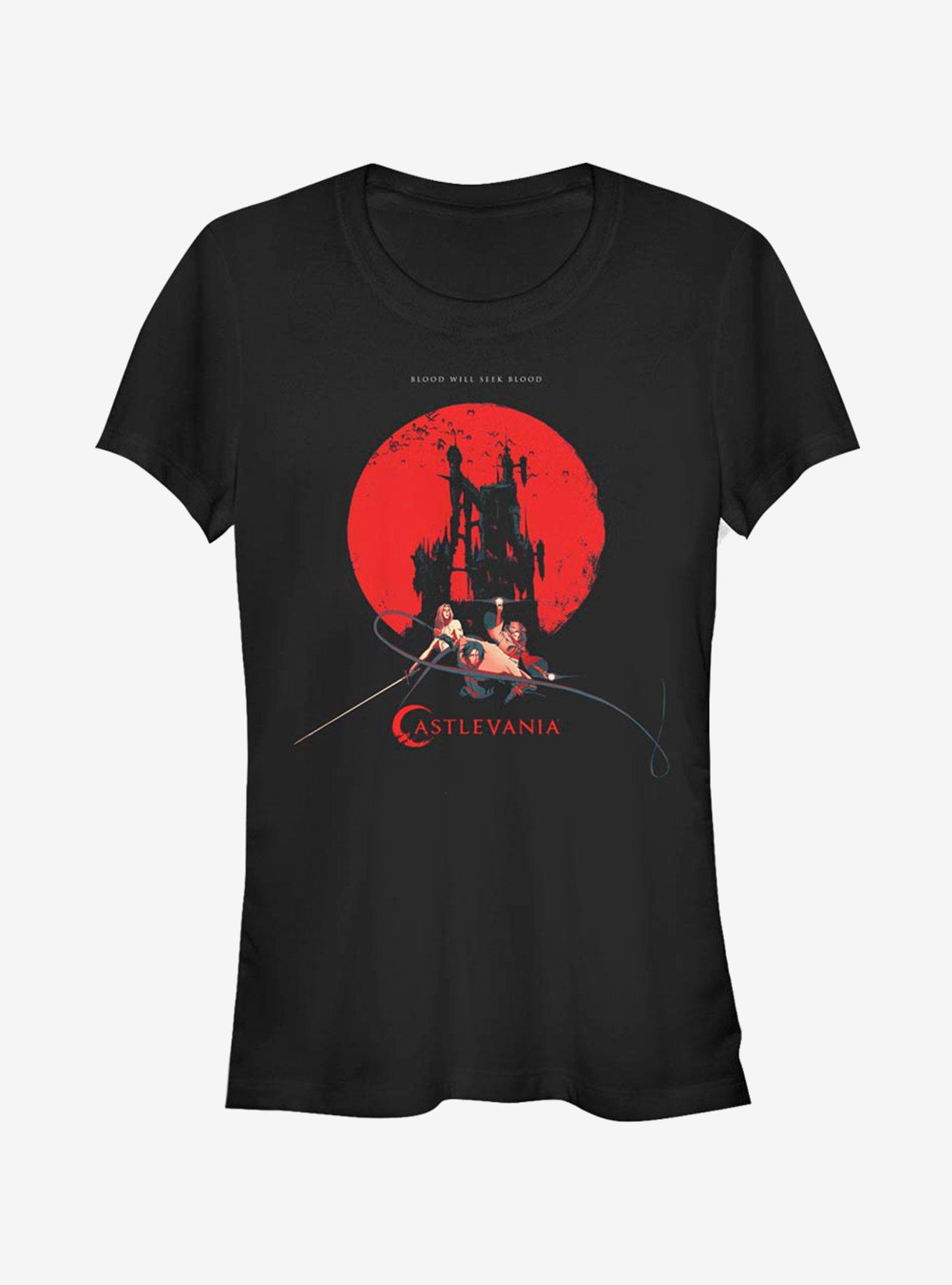 Castlevania Hero Weapons Girls T-Shirt, BLACK, hi-res