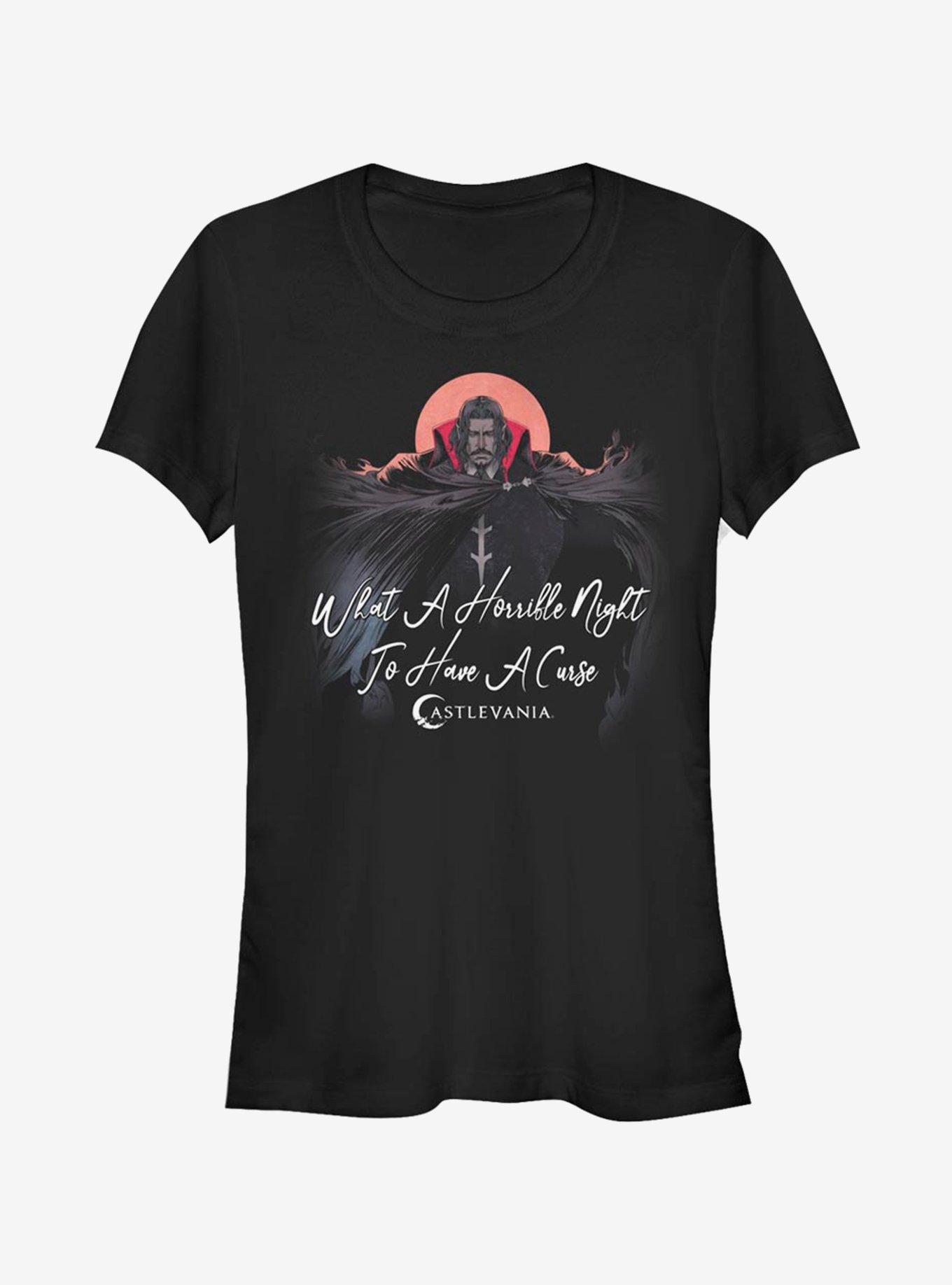 Castlevania Horrible Night To Have A Curse Girls T-Shirt, BLACK, hi-res