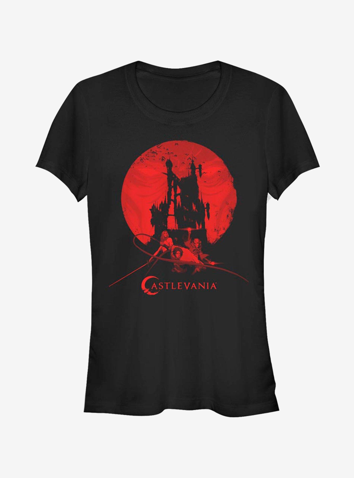 Castlevania Moon Eyes Girls T-Shirt, BLACK, hi-res