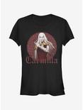 Castlevania Stained Glass Carmilla Girls T-Shirt, BLACK, hi-res