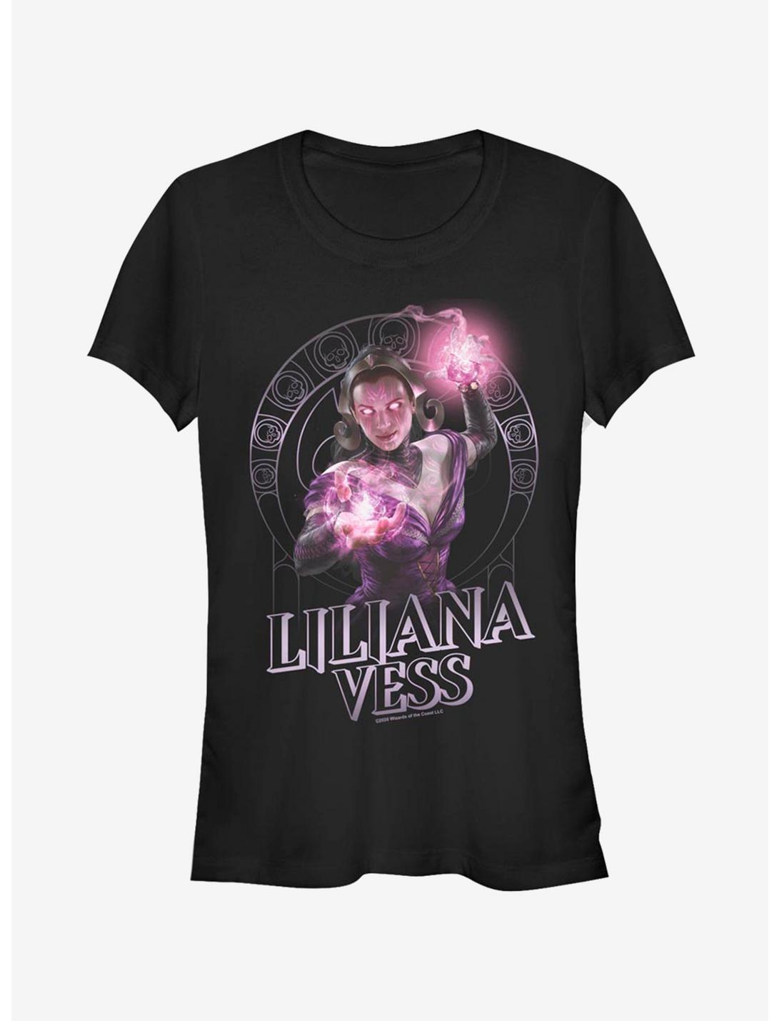 Magic: The Gathering Nouveau Liliana Girls T-Shirt, BLACK, hi-res