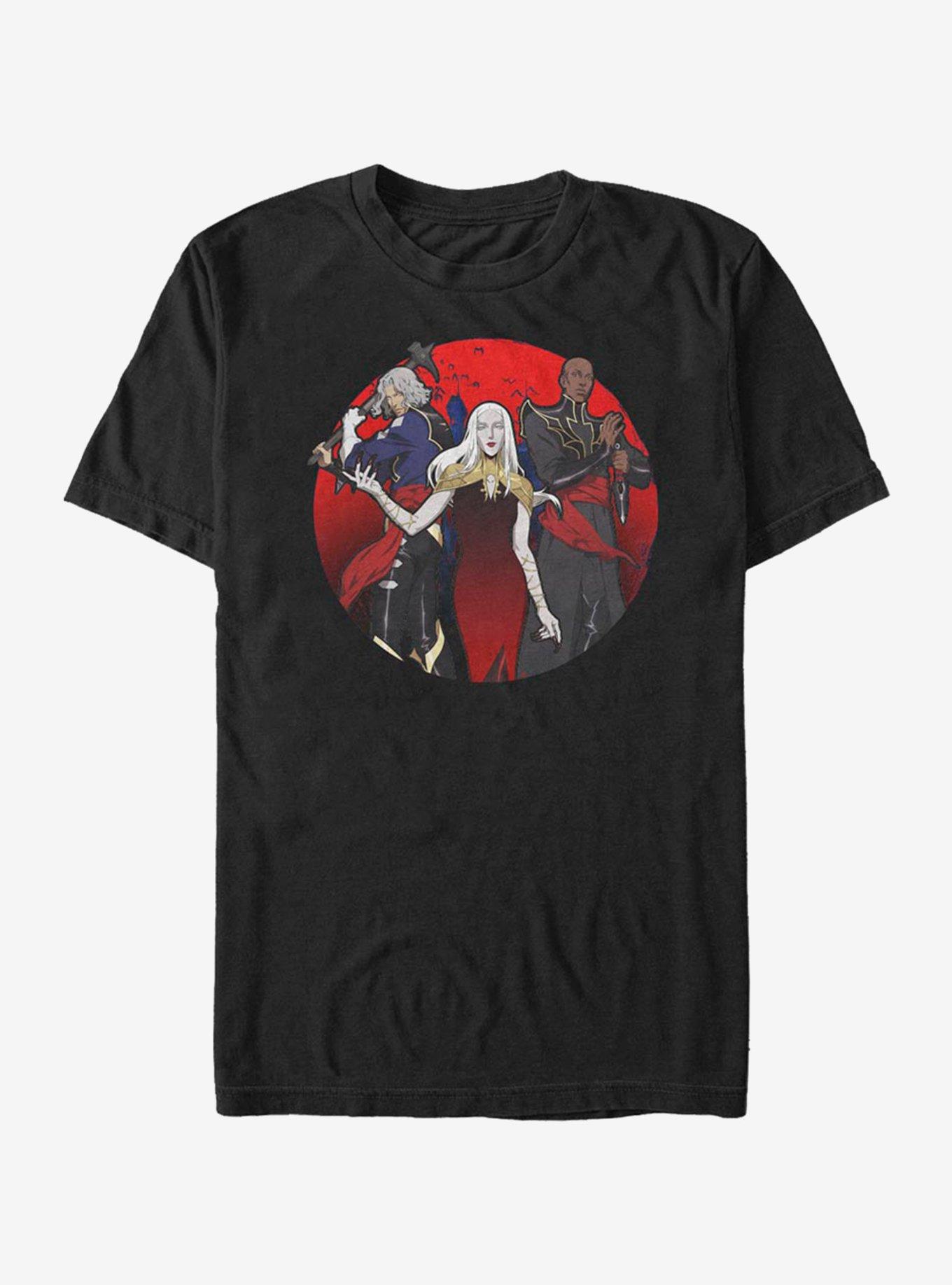 Castlevania Carmilla Group T-Shirt, BLACK, hi-res