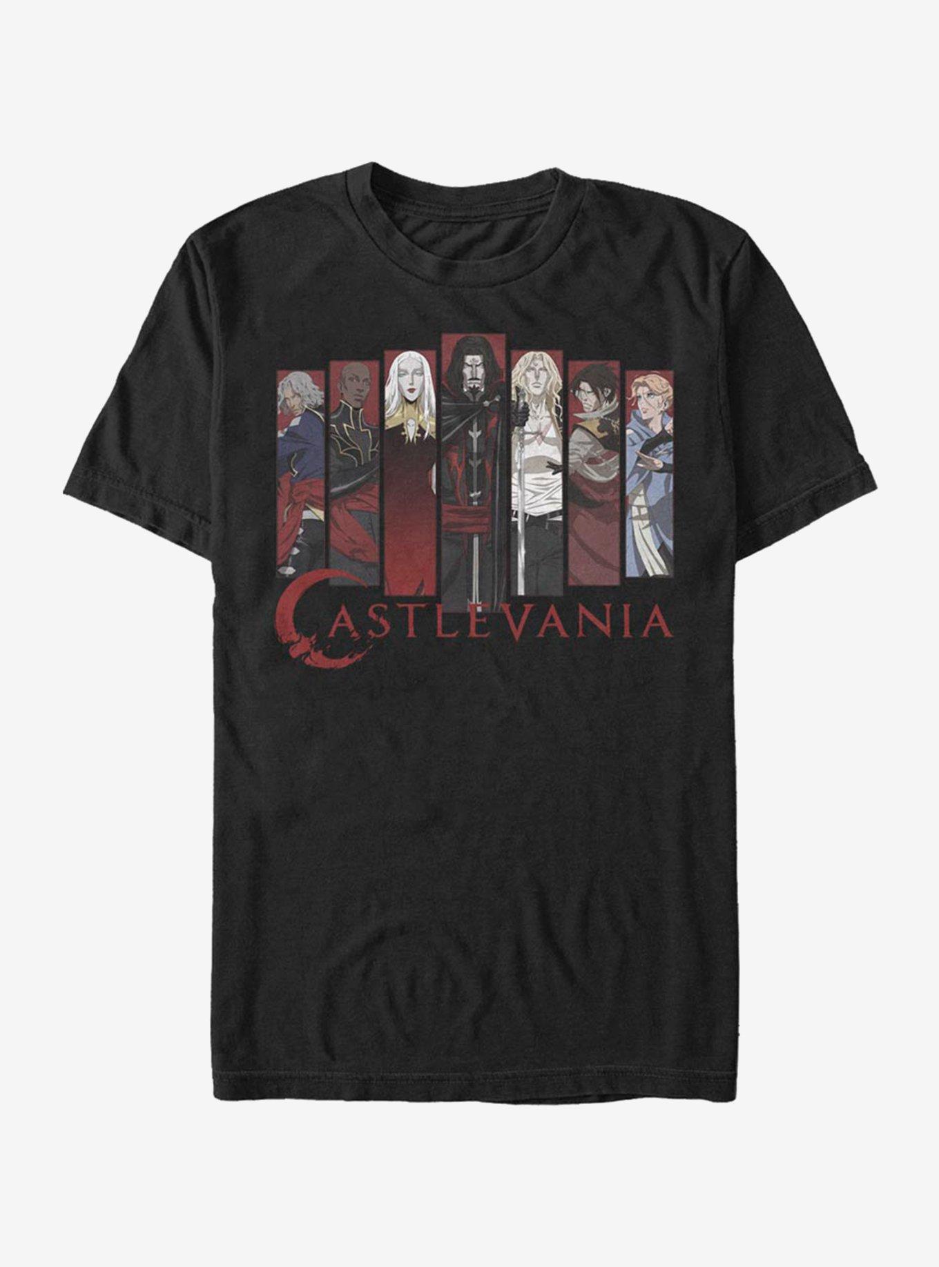 Castlevania Characters T-Shirt, BLACK, hi-res