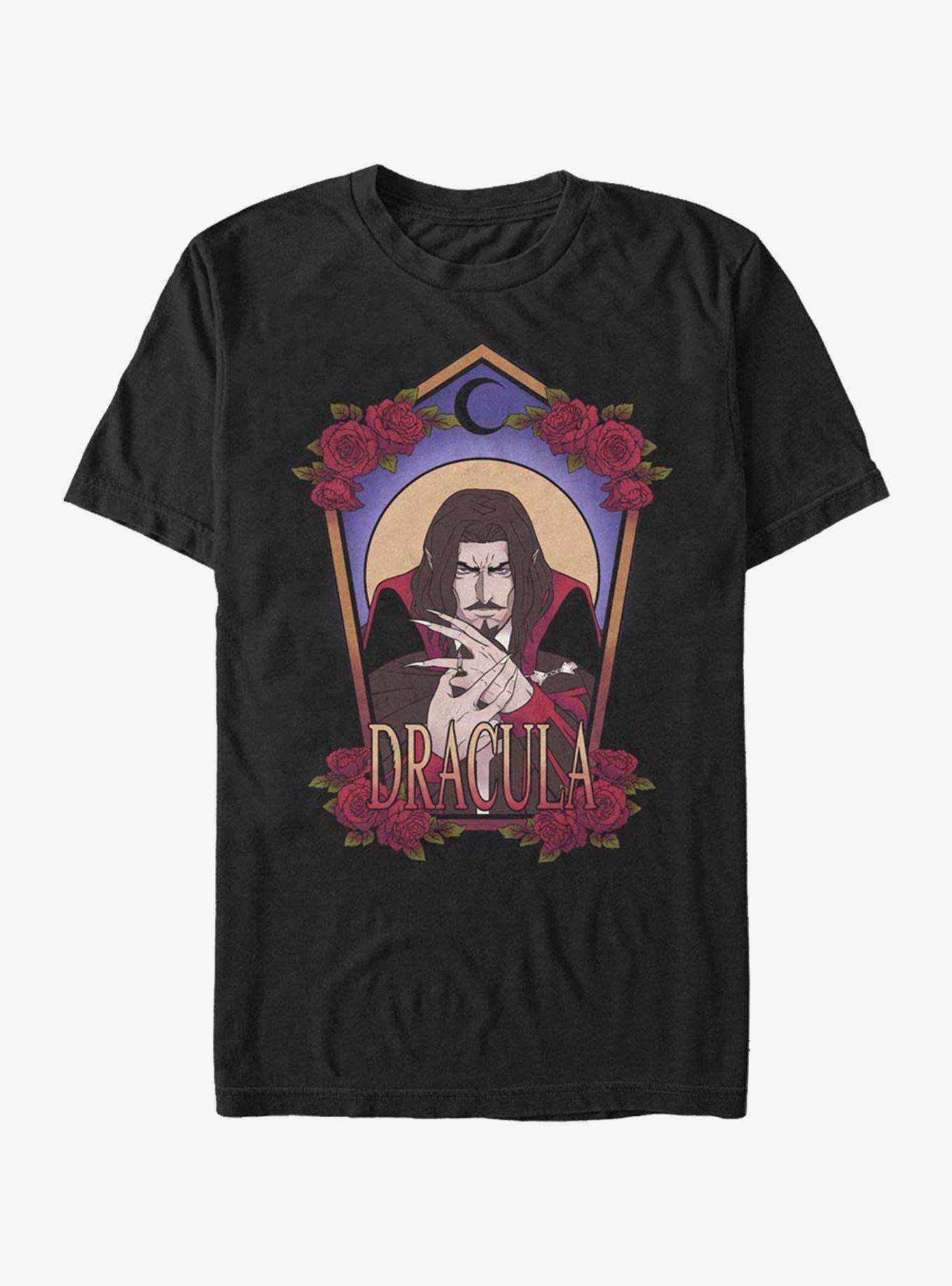 Castlevania Dracula Art Nouveau T-Shirt, BLACK, hi-res