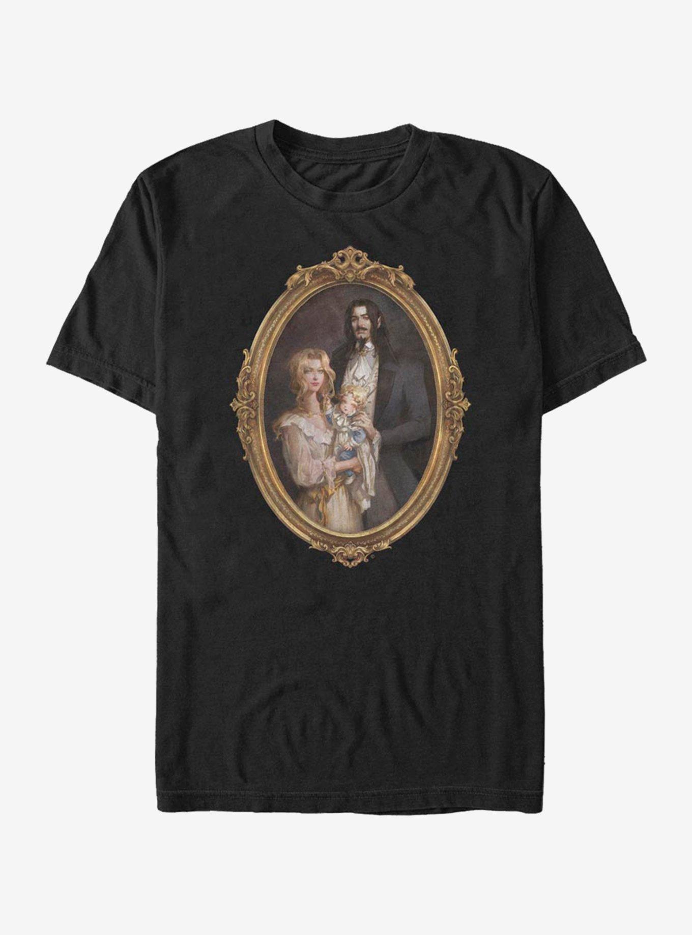 Castlevania Family Portrait T-Shirt, BLACK, hi-res