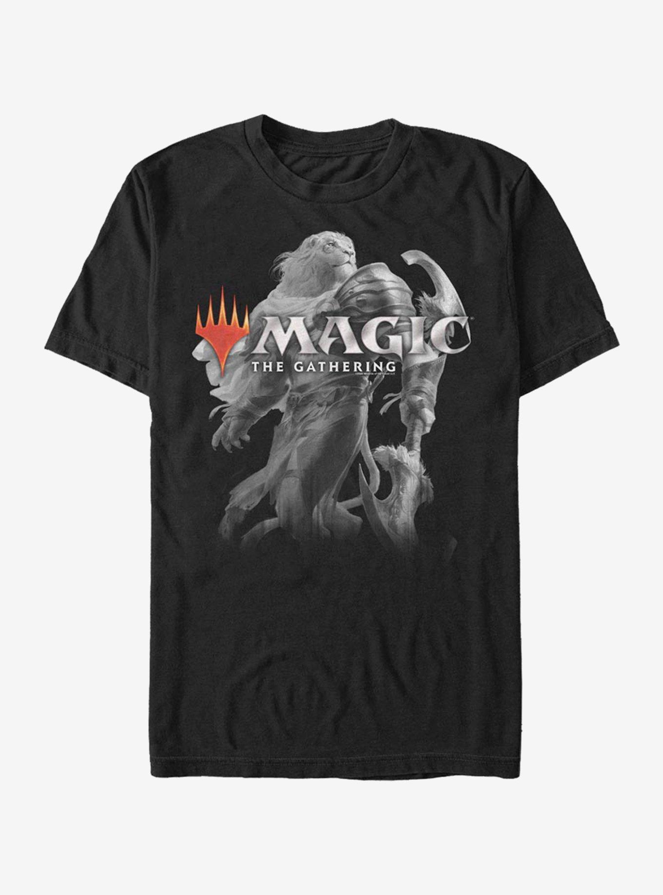 Magic: The Gathering Lion Knight T-Shirt, BLACK, hi-res