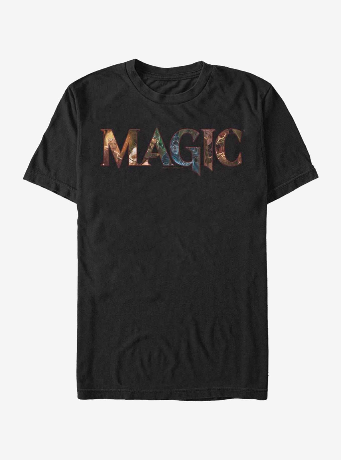 Magic: The Gathering Magic Text Fill T-Shirt, BLACK, hi-res