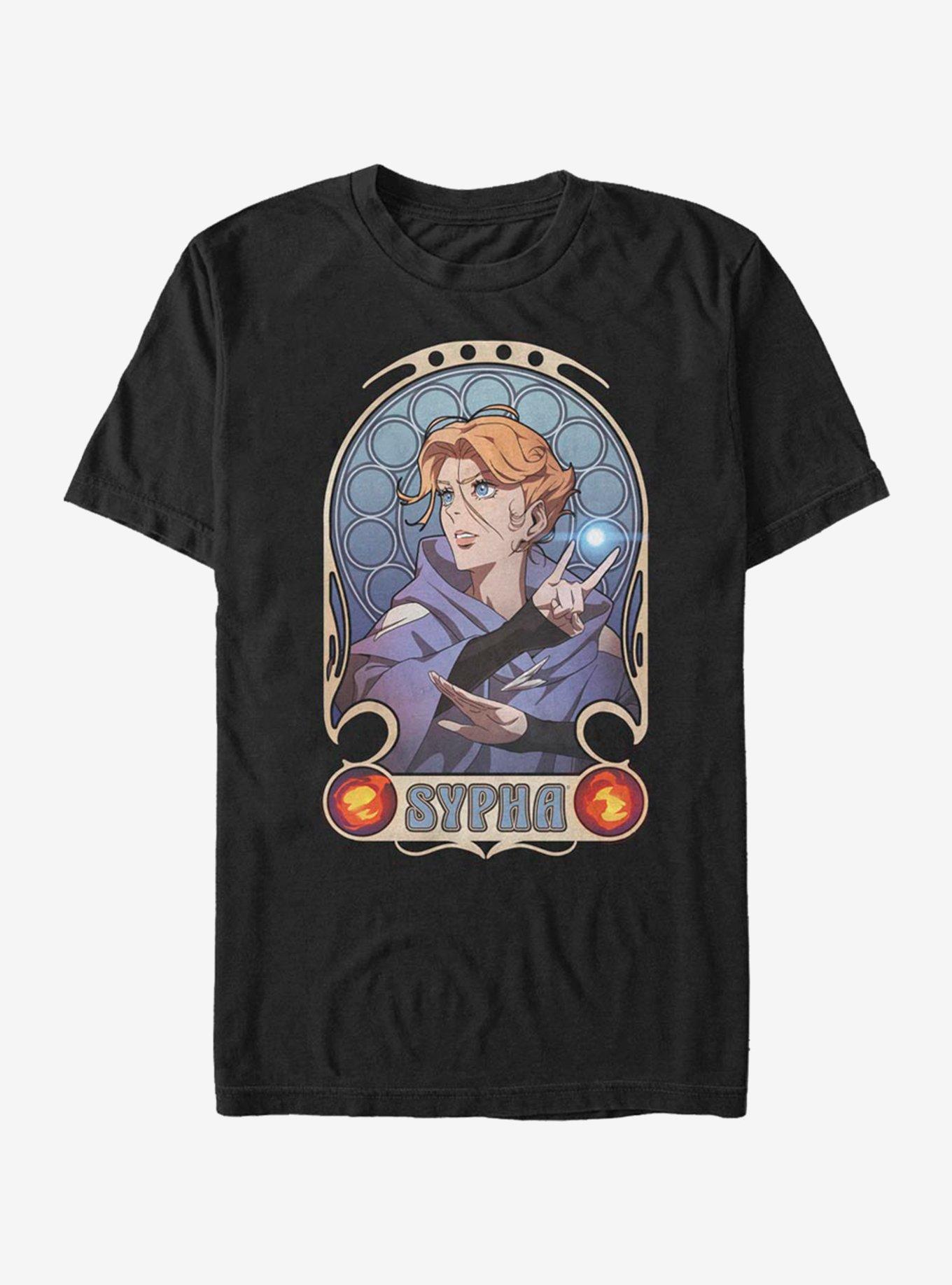 Castlevania Sypha Nouveau T-Shirt, BLACK, hi-res