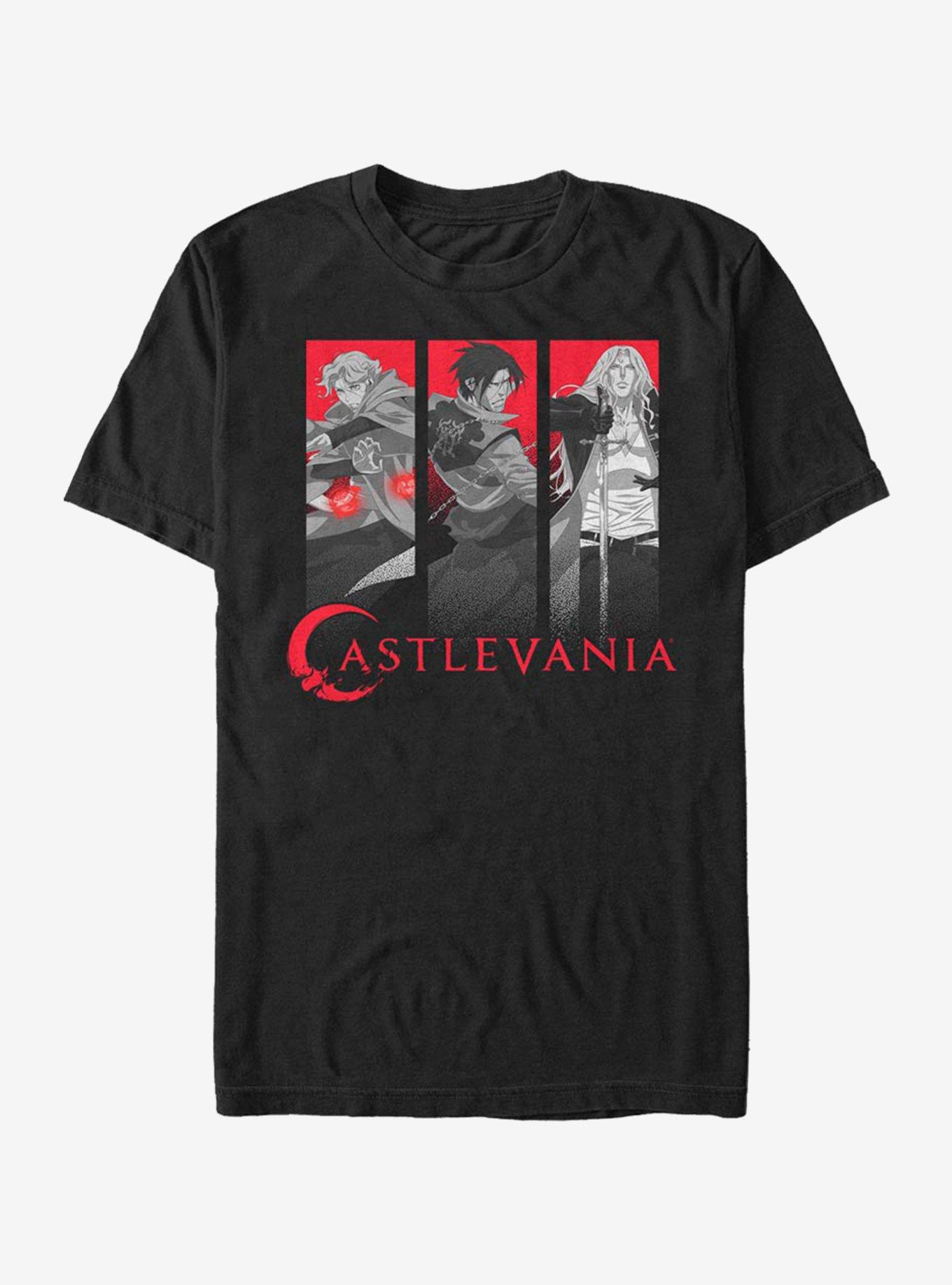 Castlevania Trio Box Up T-Shirt, BLACK, hi-res