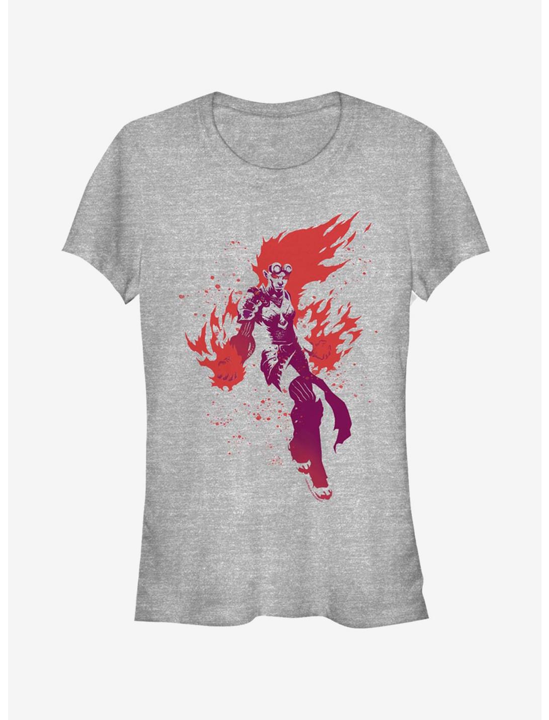 Magic: The Gathering Chandra in Action Girls T-Shirt, ATH HTR, hi-res