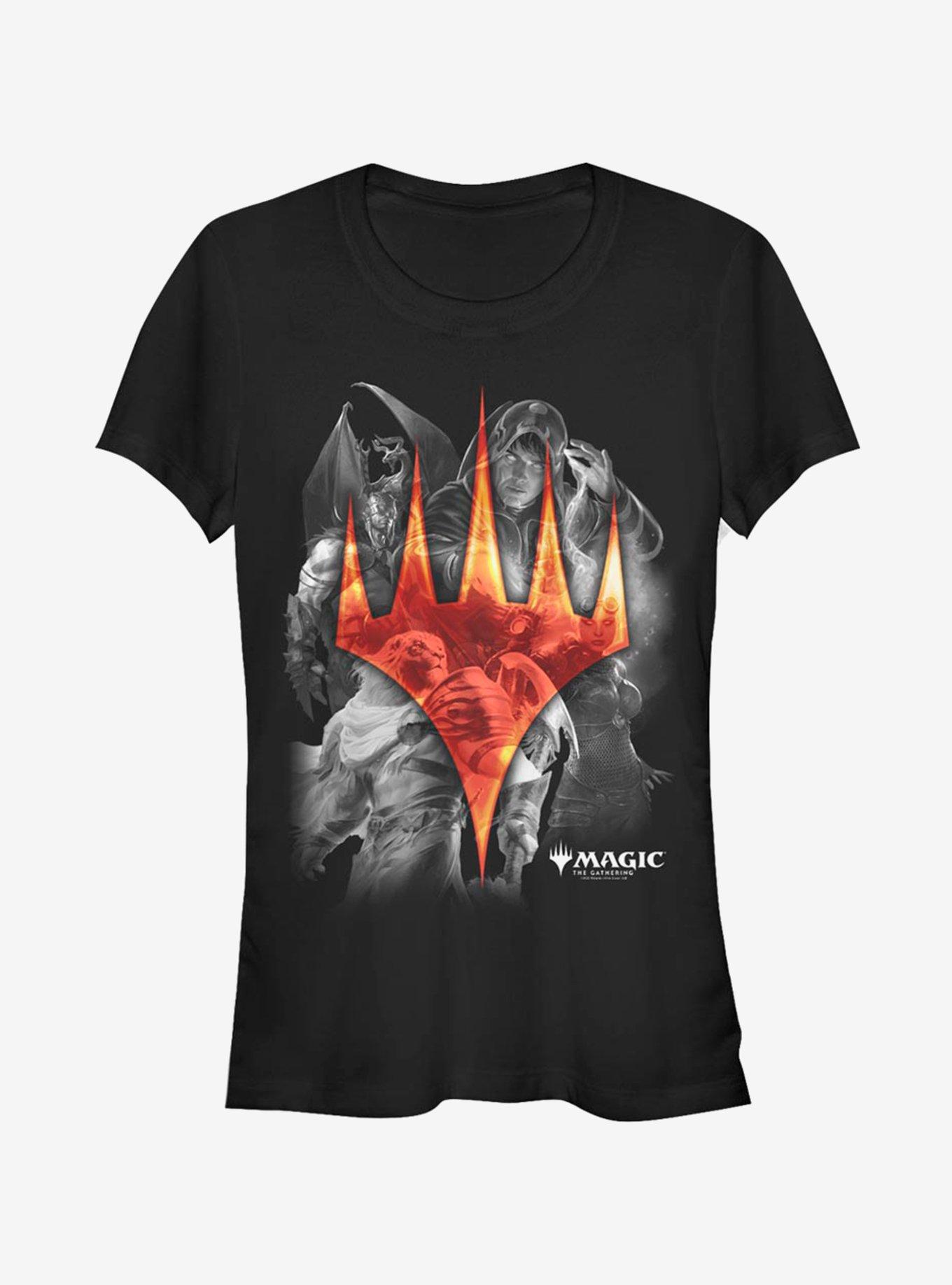 Magic: The Gathering Mythical Walkers Girls T-Shirt, BLACK, hi-res