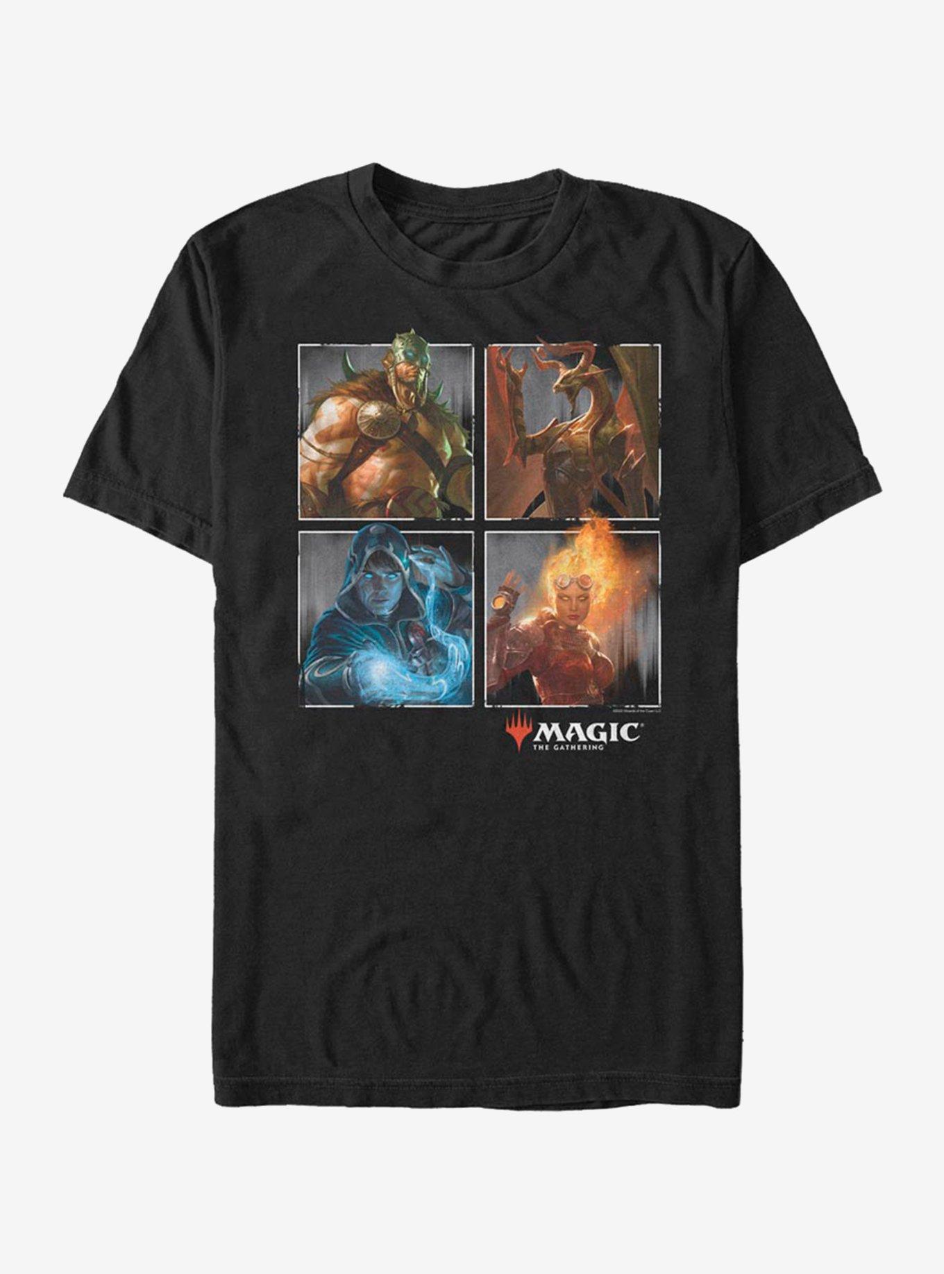 Magic: The Gathering Character Four Up T-Shirt, BLACK, hi-res