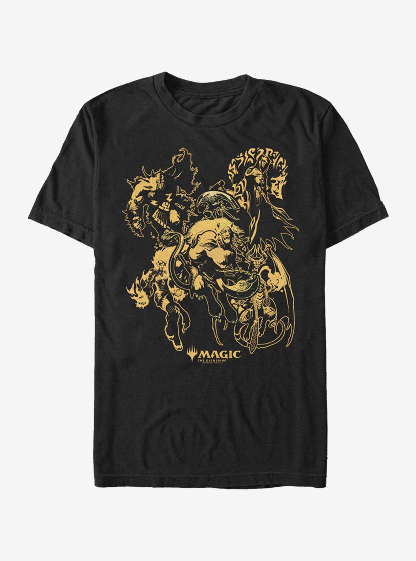 Magic: The Gathering Magic Character Outine T-Shirt, BLACK, hi-res