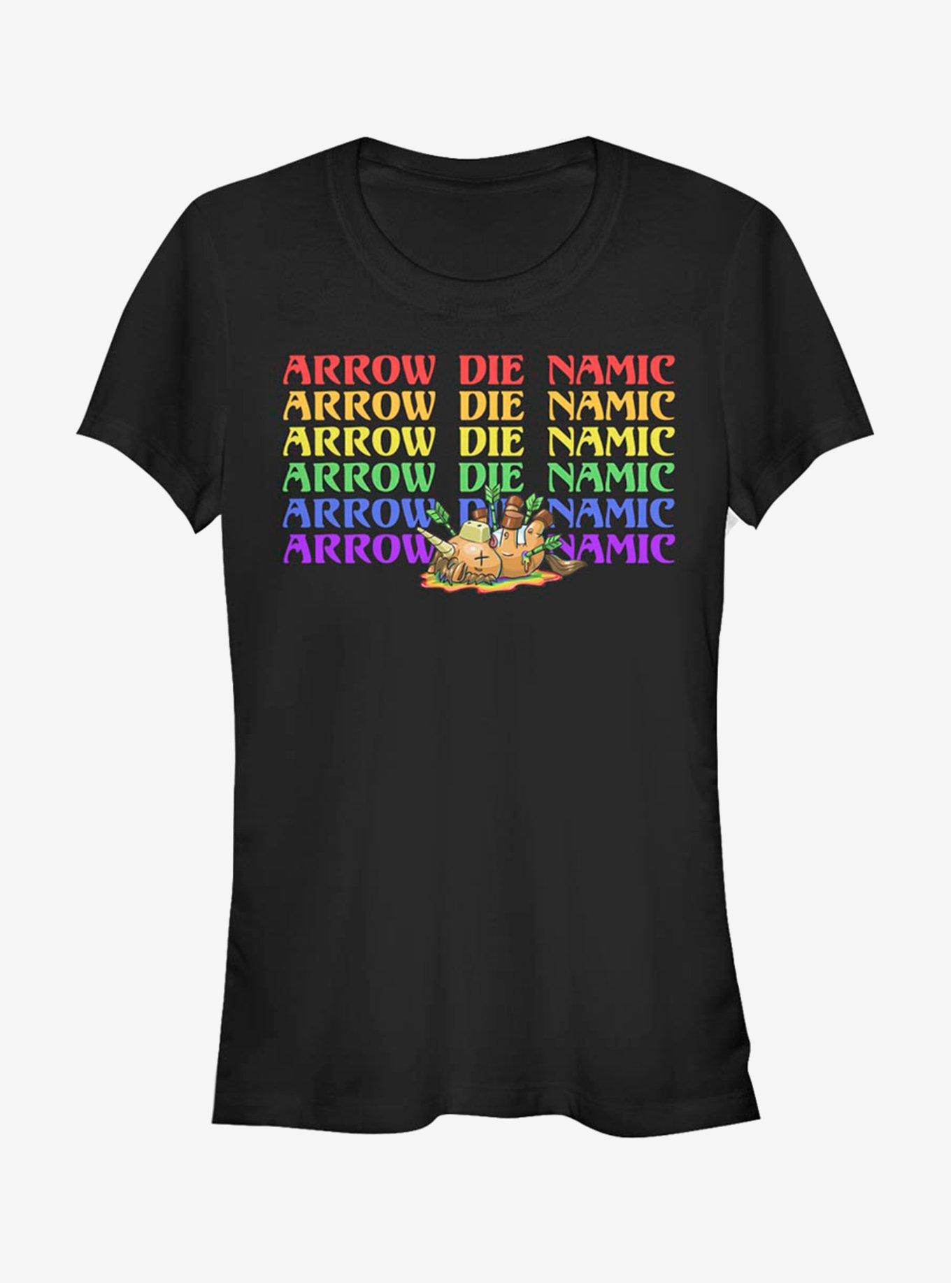 R.I.P Rainbows In Pieces Arrow Rainbow Girls T-Shirt, BLACK, hi-res