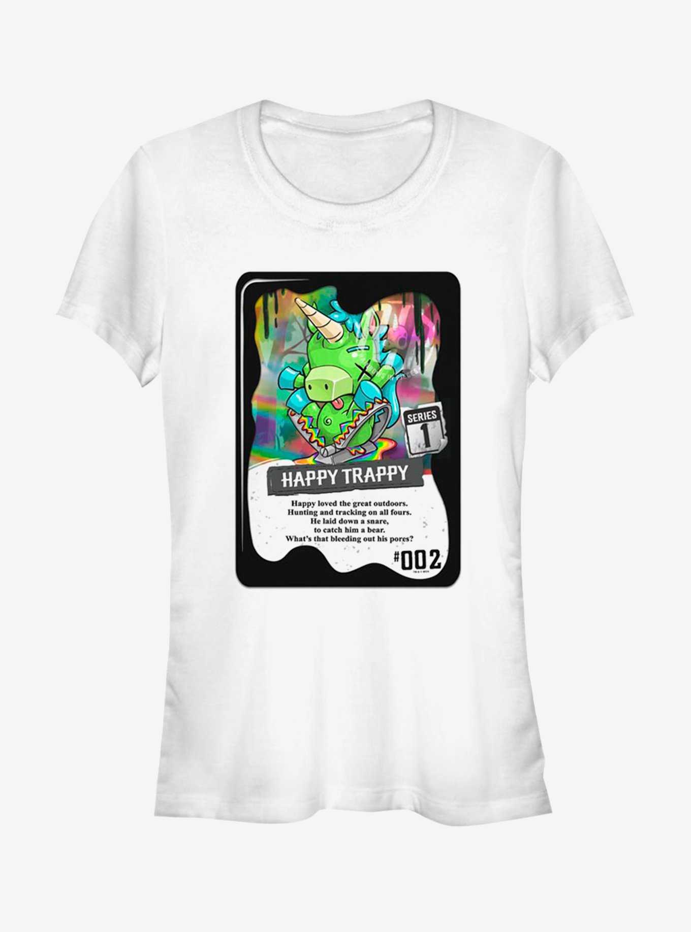 R.I.P Rainbows In Pieces Happy Trappy Trading Card Girls T-Shirt, , hi-res