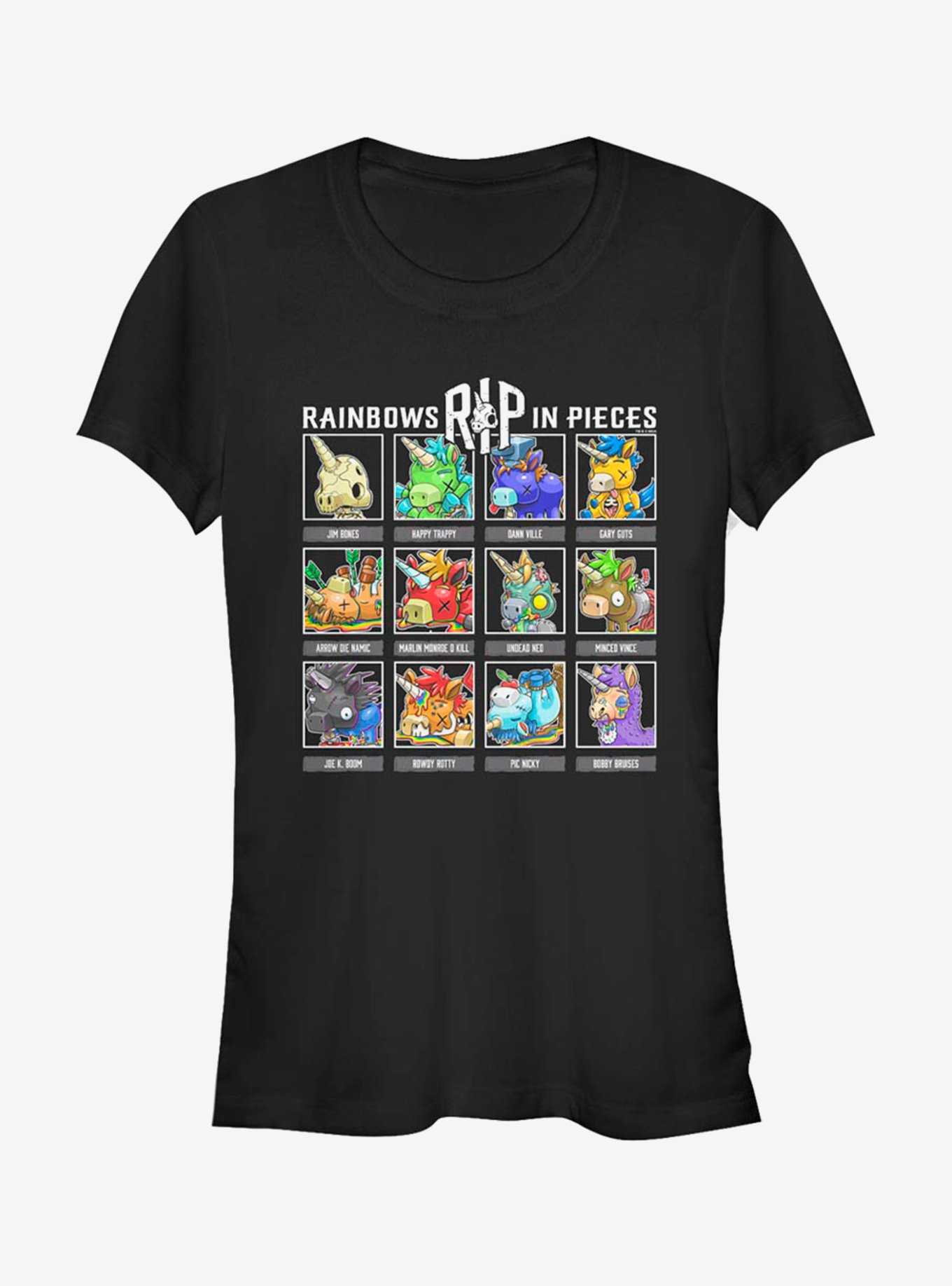 R.I.P Rainbows In Pieces RIP Characters Box Up Girls T-Shirt, , hi-res