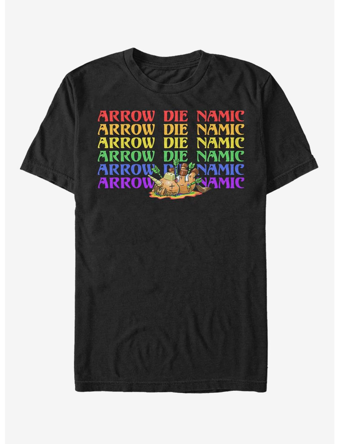 R.I.P Rainbows In Pieces Arrow Rainbow T-Shirt, BLACK, hi-res