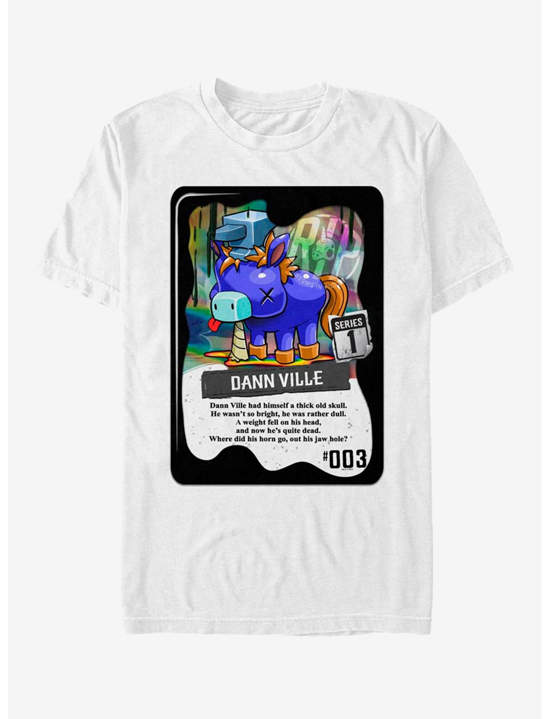 R.I.P Rainbows In Pieces Dann Ville Trading Card T-Shirt, WHITE, hi-res