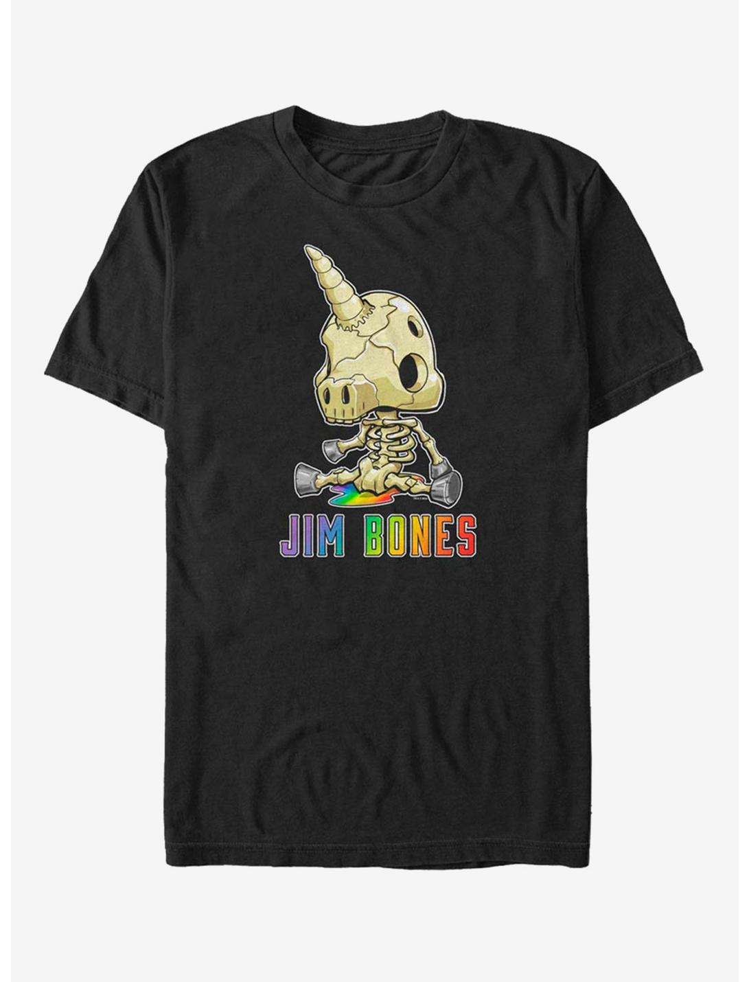 R.I.P Rainbows In Pieces Jim Bones T-Shirt, BLACK, hi-res