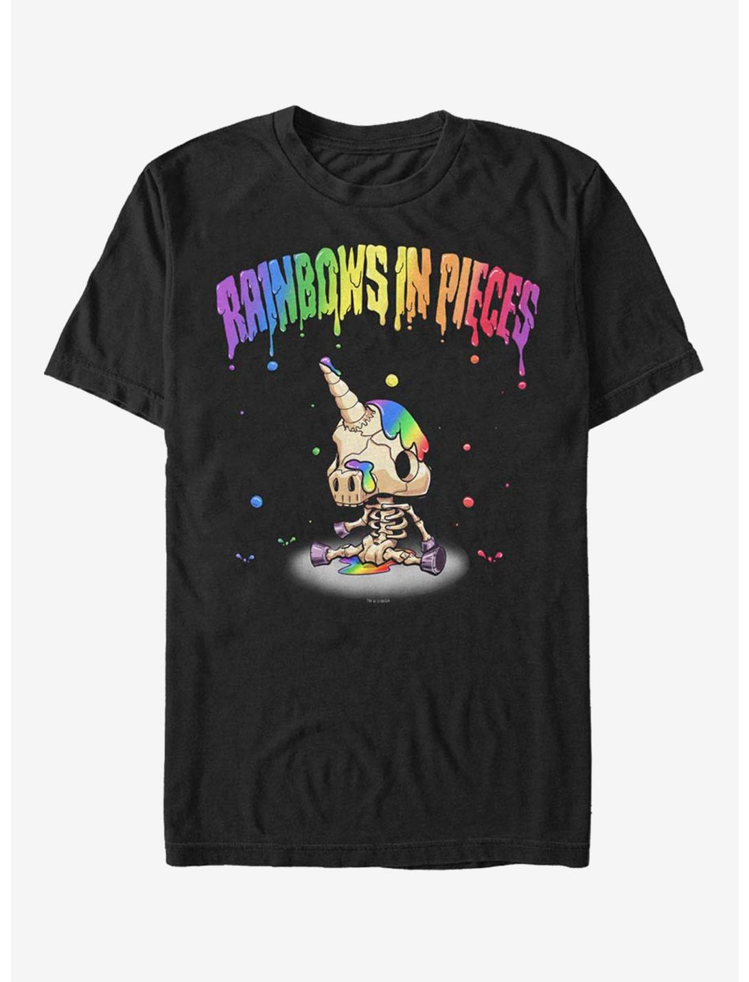 R.I.P Rainbows In Pieces RIP Skull Drip T-Shirt, BLACK, hi-res