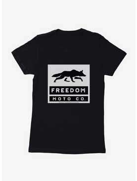 Freedom Moto Co. Black And White Logo Womens T-Shirt, , hi-res