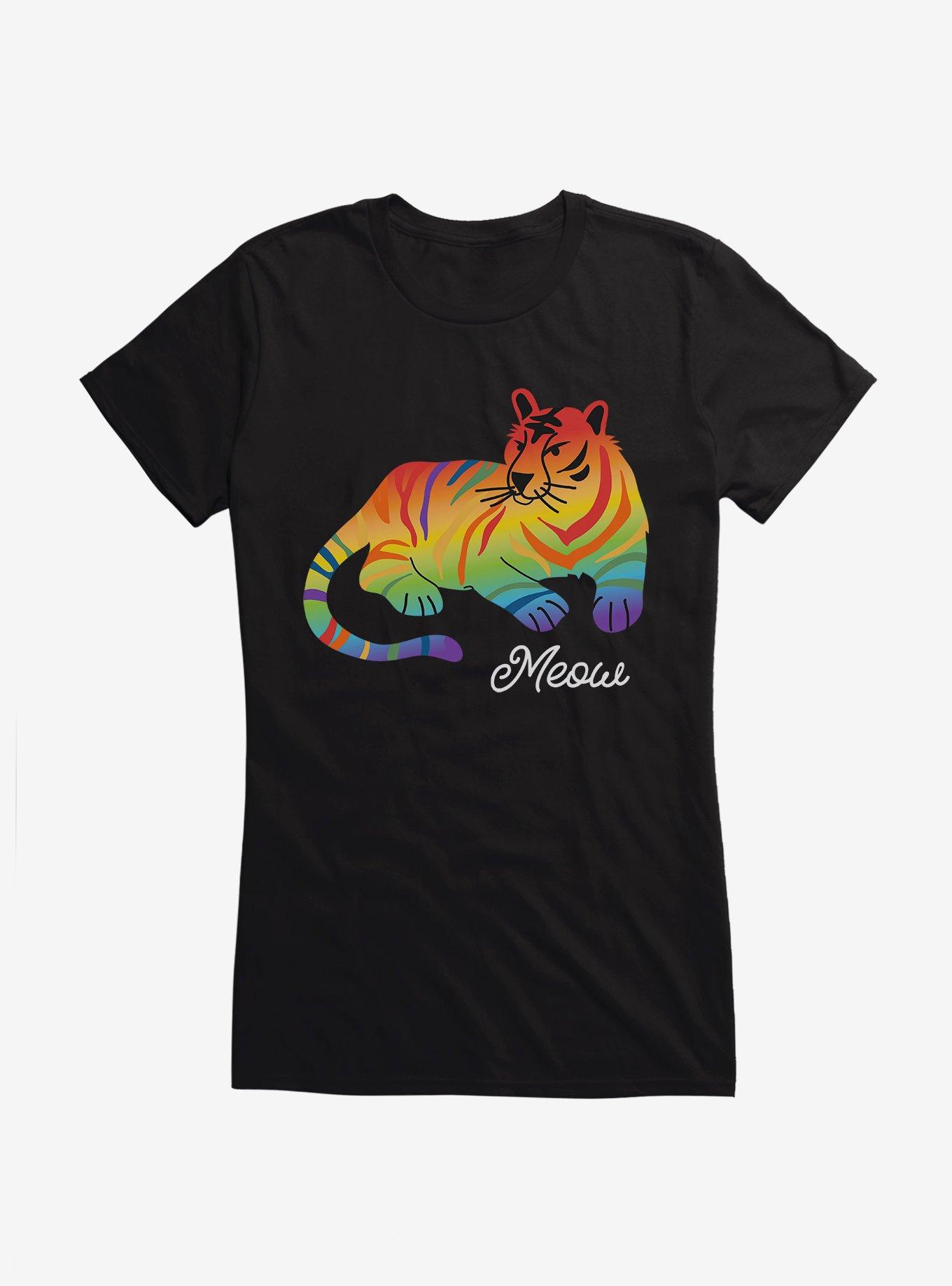 Hot Topic Pride Meow Tiger T-Shirt, , hi-res
