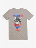 Ameowica Cat T-Shirt, LIGHT GREY, hi-res