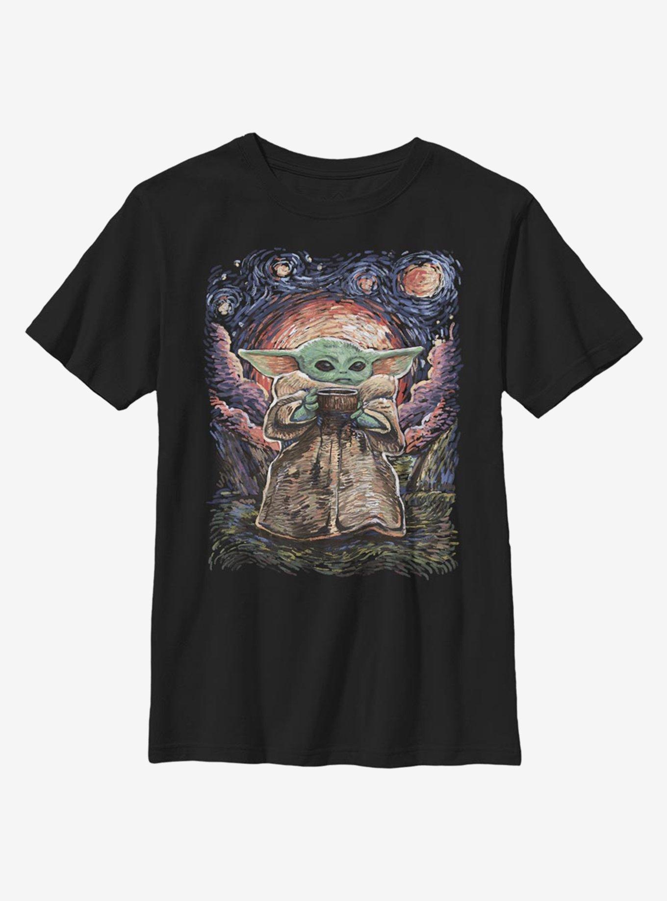 Star Wars The Mandalorian The Child Starry Night Youth T-Shirt, , hi-res