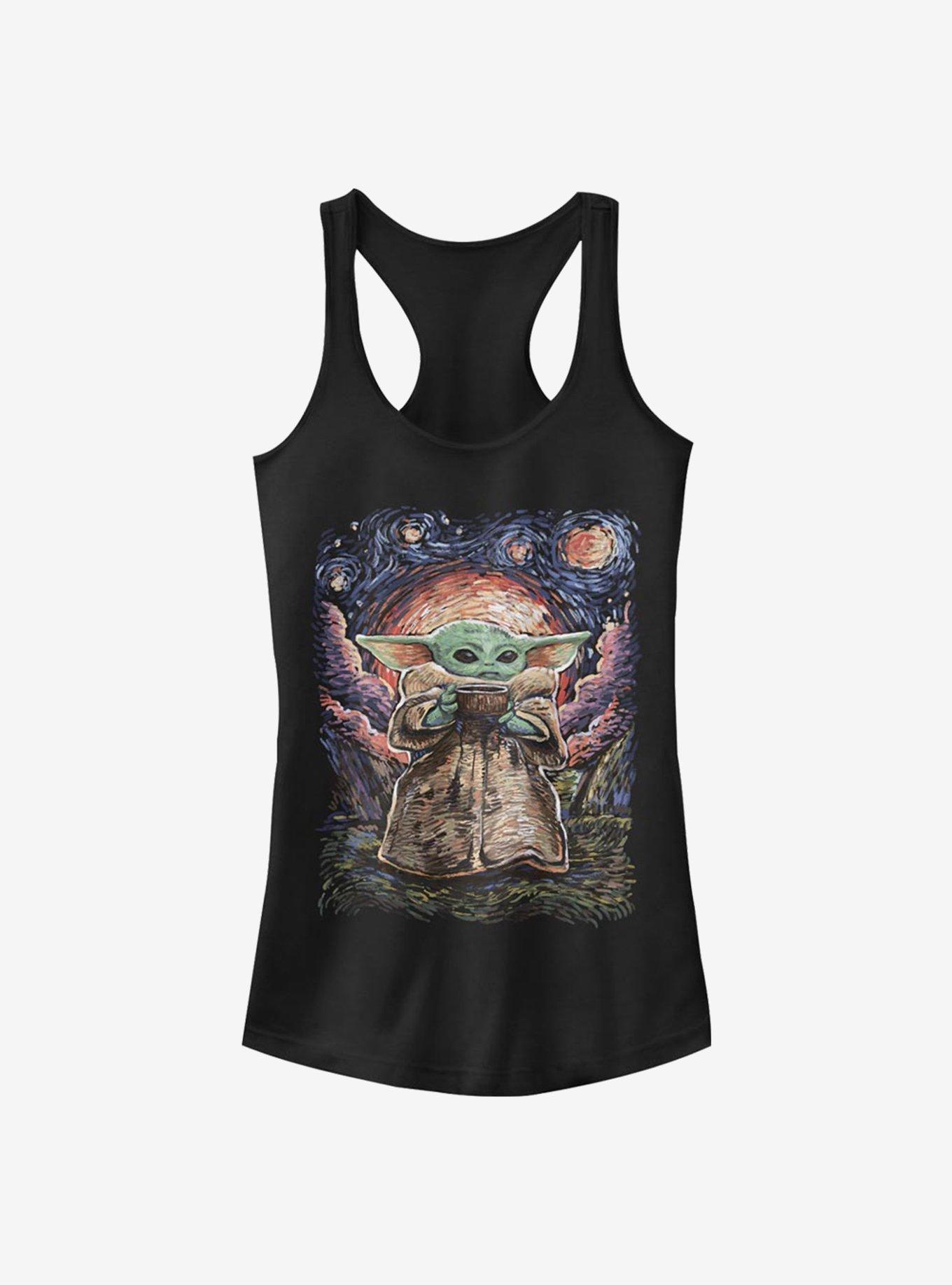 Star Wars The Mandalorian The Child Starry Night Girls Tank, BLACK, hi-res